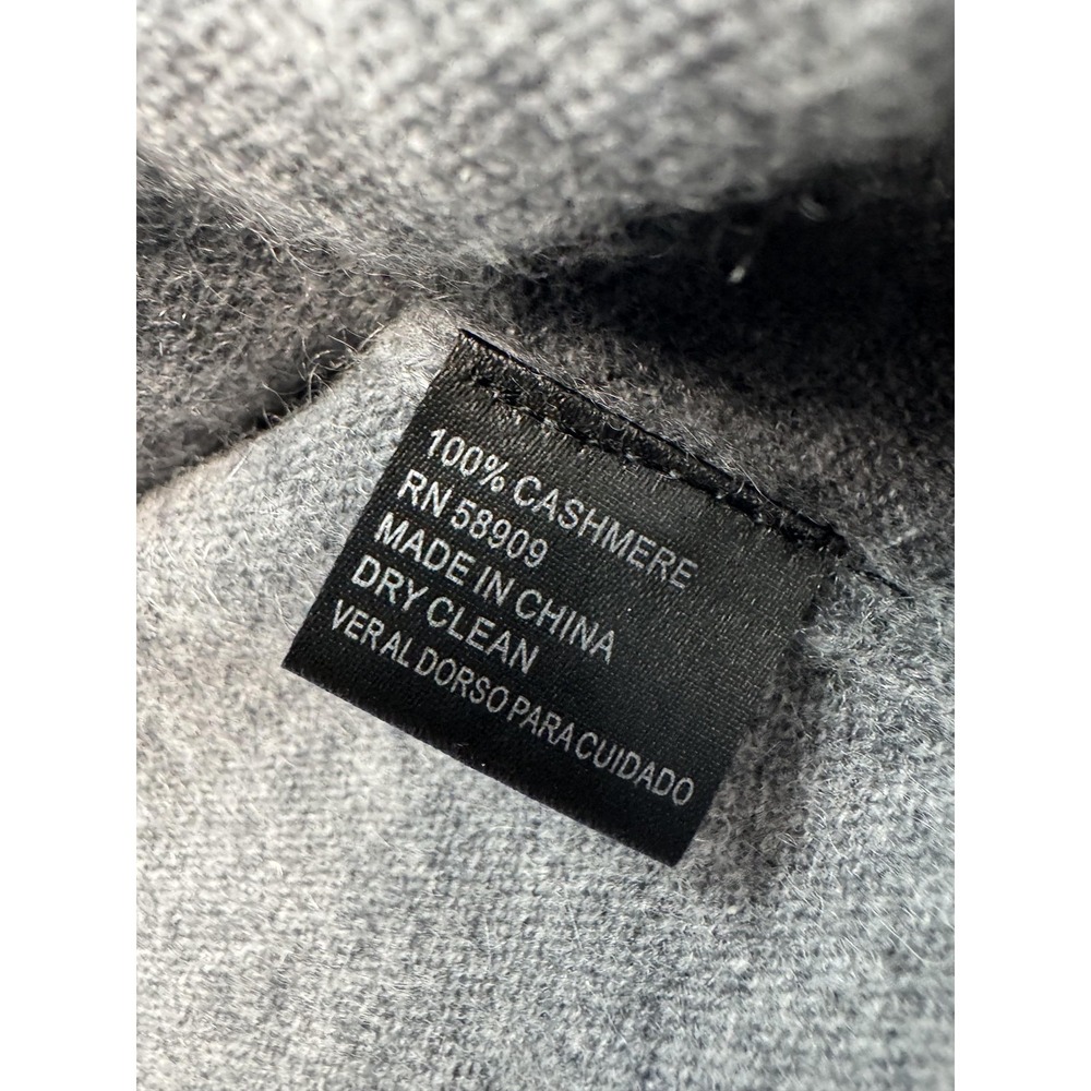 Antonio Melani Sweater Women's Medium Gray 100% Cashmere V Neck Pullover Knit - Picture 6 of 7